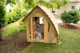 Spielhaus Waldhtte mit Boden