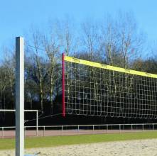 Volleyballnetz aus DRALO� oder PA-ummanteltem Stahlseil (gr�n), Maschenweite 10 cm, 1 x 9,50 m