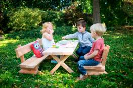 Krippen-Bank, -Tisch, und -Garnitur (Set)