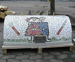 Mittelteil-Rohling fr Mosaikschlange gebogen