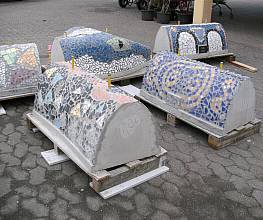 Mittelteil-Rohling fr Mosaikschlange gerade