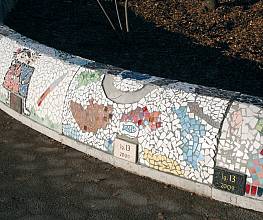 Mittelteil-Rohling fr Mosaikschlange verschwindend