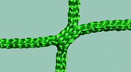 Fuballtornetze (1 Paar) aus Polypropylen, ca. 3 mm stark, quadratische Maschenstellung 120 x 120 mm