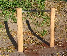 Reck 1-fach, Einzelreck Robinie