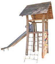 Spielturm Robinie mit Anbauten