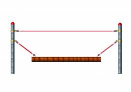 Wackelbalken, Seilparcours-Haiger