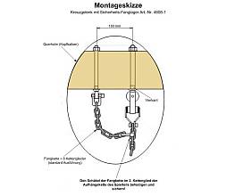 Kreuzgelenk inkl. Fanglager, fr Vogelnest-Schaukel