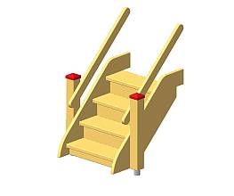 Treppe, Modul Spielinsel