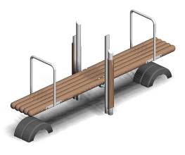 Stehwippe Stahl-Holz