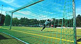 Fuballtornetze (1 Paar) aus Polypropylen, ca. 4 mm Maschenstellung quadratisch, 120 mm x 120 mm